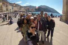 Hanging out with friends in Camogli