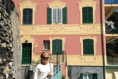 Walking along the sea in Genoa